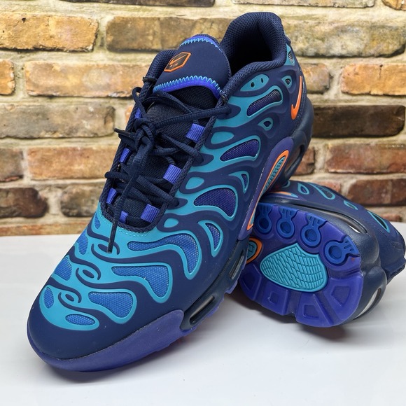 Nike Air Max Plus Drift Men's 10.5 Shoes Midnight Navy Dusty Cactus FD4290 400 - Picture 1 of 15